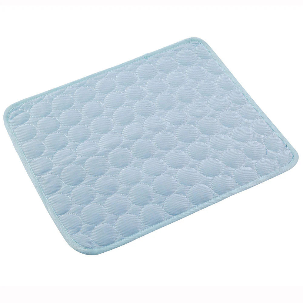 Cama refrescante para mascotas color azul claro