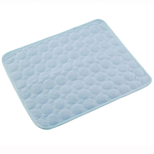 Cama refrescante para mascotas color azul claro