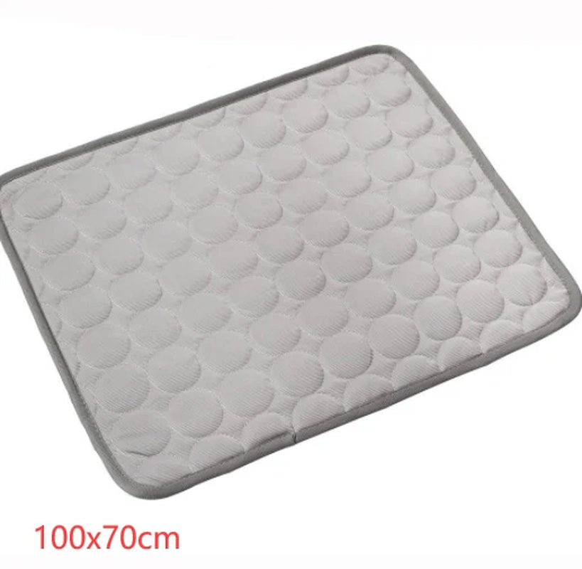 Cama refrescante para mascotas color gris - talla grande