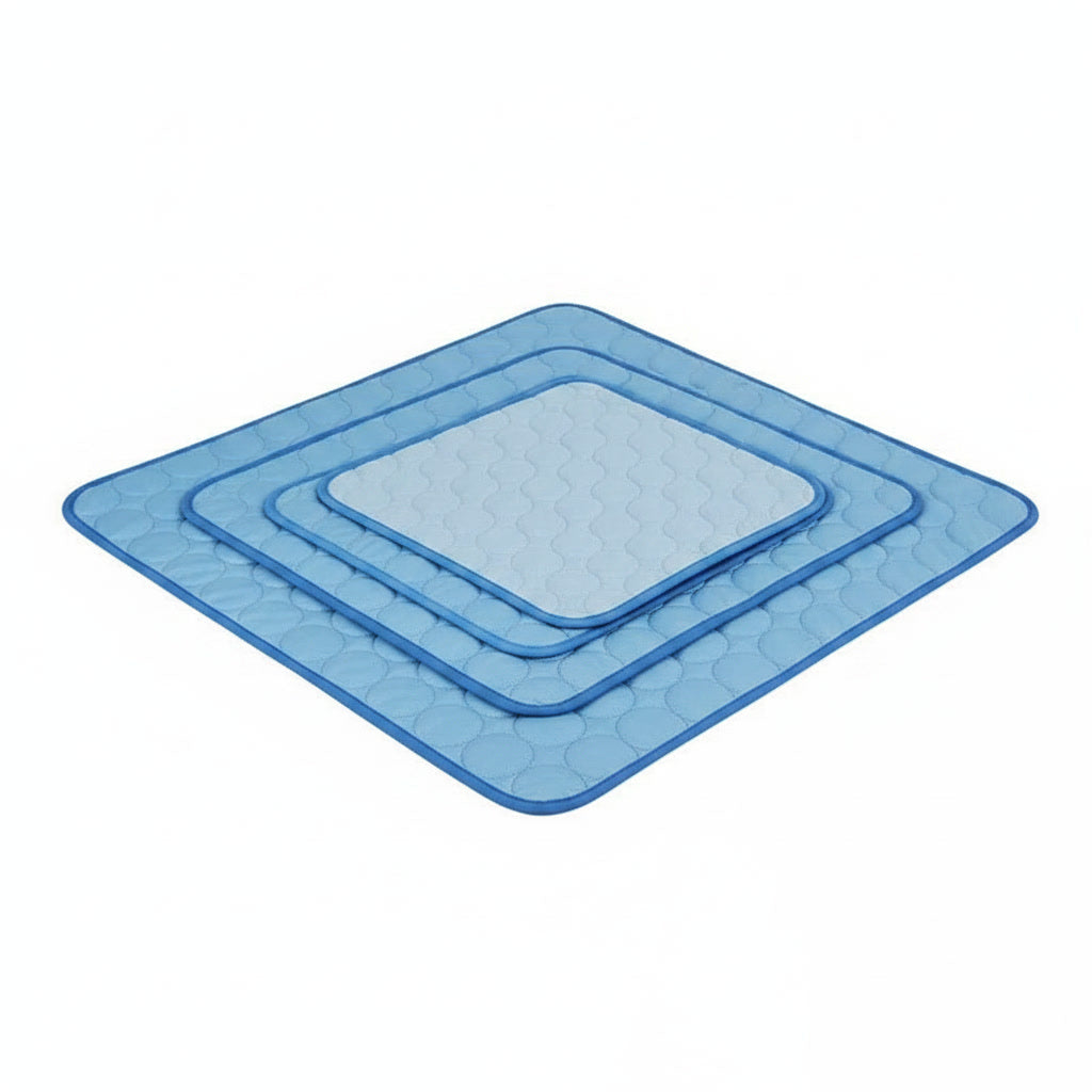 Cama refrescante para mascotas COOLPET - 3 tallas disponibles S M L azul